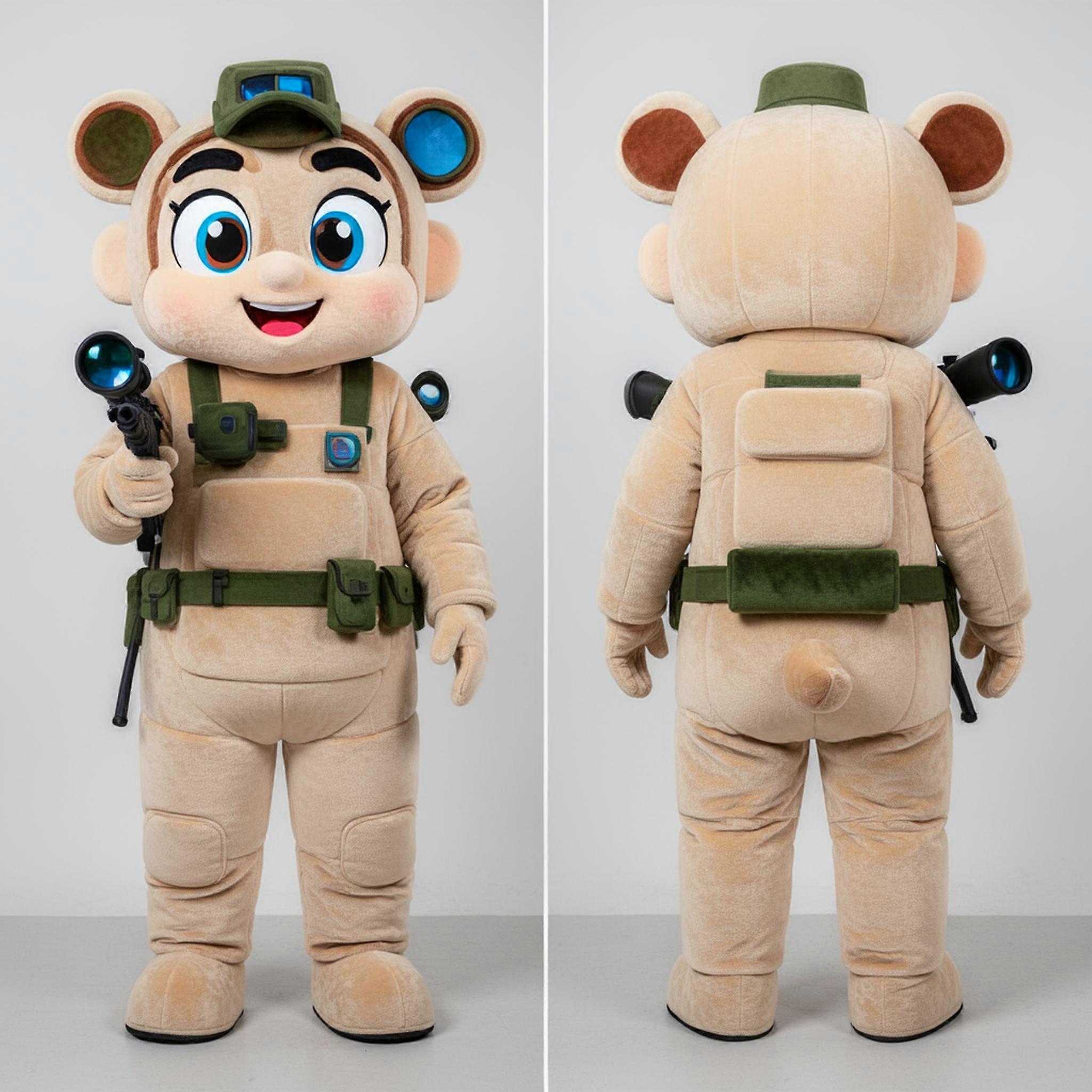 MASTICOT Beige Tactical Sniper Mascot