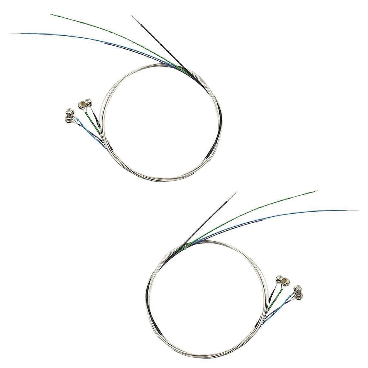 8pcs Violin Strings Set Full Replacement Kit Clear Balanced Tone Durable Wire for Beginners