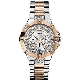 Guess watch watch for Women Analog Quartz with stainless steel bracelet plated in gold W0024L1