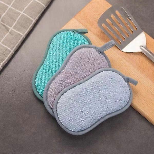 5 PCS double-sided dish sponge for cleaning