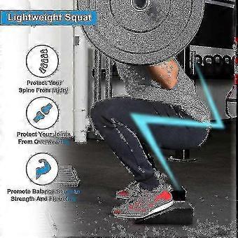 Foam Yoga Wedge Blocks for Squat Support, Calf Stretching & Foot Stretch - Slant Board Home Fitness Equipment