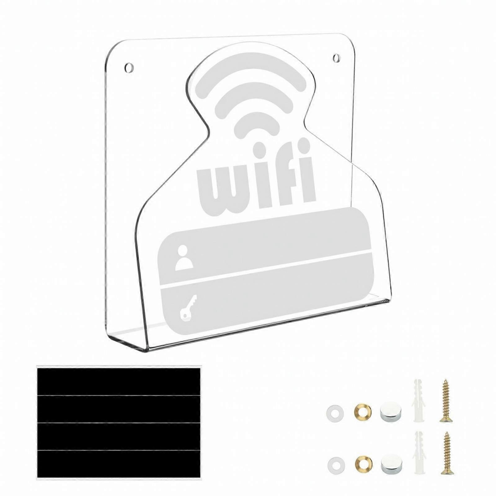 Wireless Network Password Display Sign Modern Wireless Network Sign With
