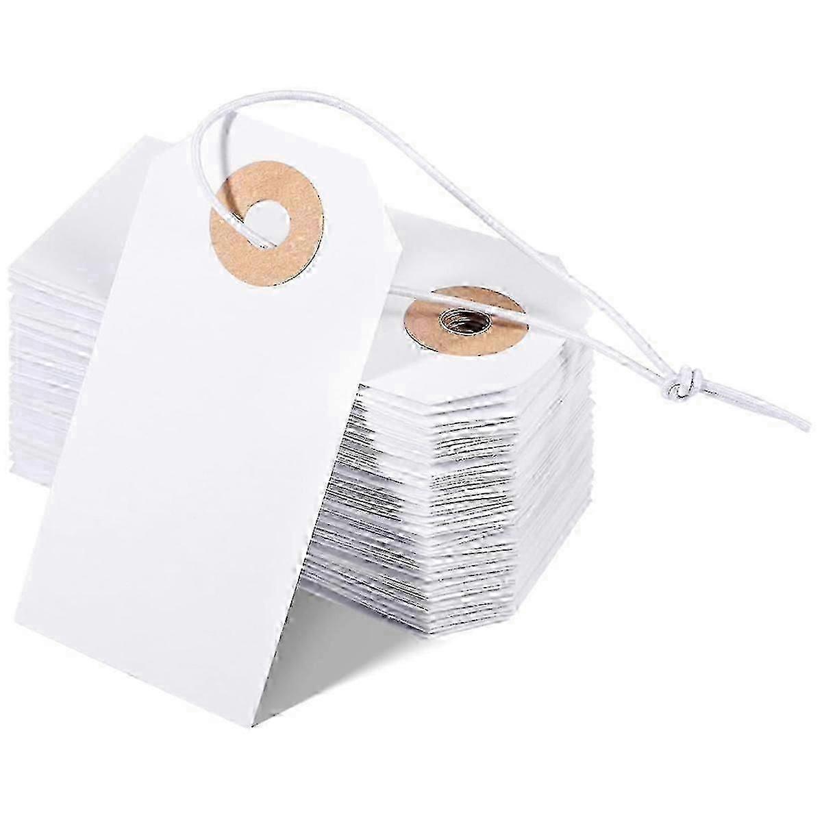 Elastic Reinforced Blank Gift Tags