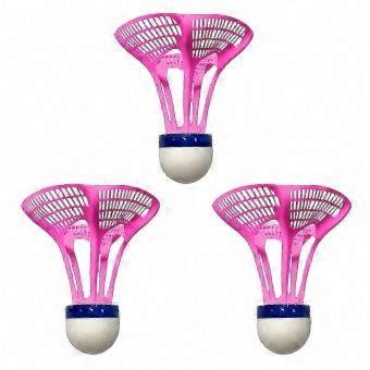 R10 Windproof Outdoor Badminton Shuttlecocks 3pcs - Durable Nylon Training Balls for Sports