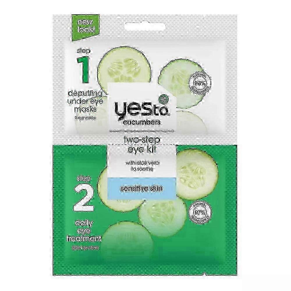 Yes To Cucumbers 2-step Single Use Eye Kit, 0.25 Oz