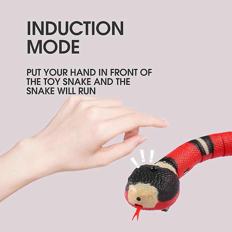 Smart Sensing Snake Cat Toys Electron Interactive Toys For Cats Usb Charging