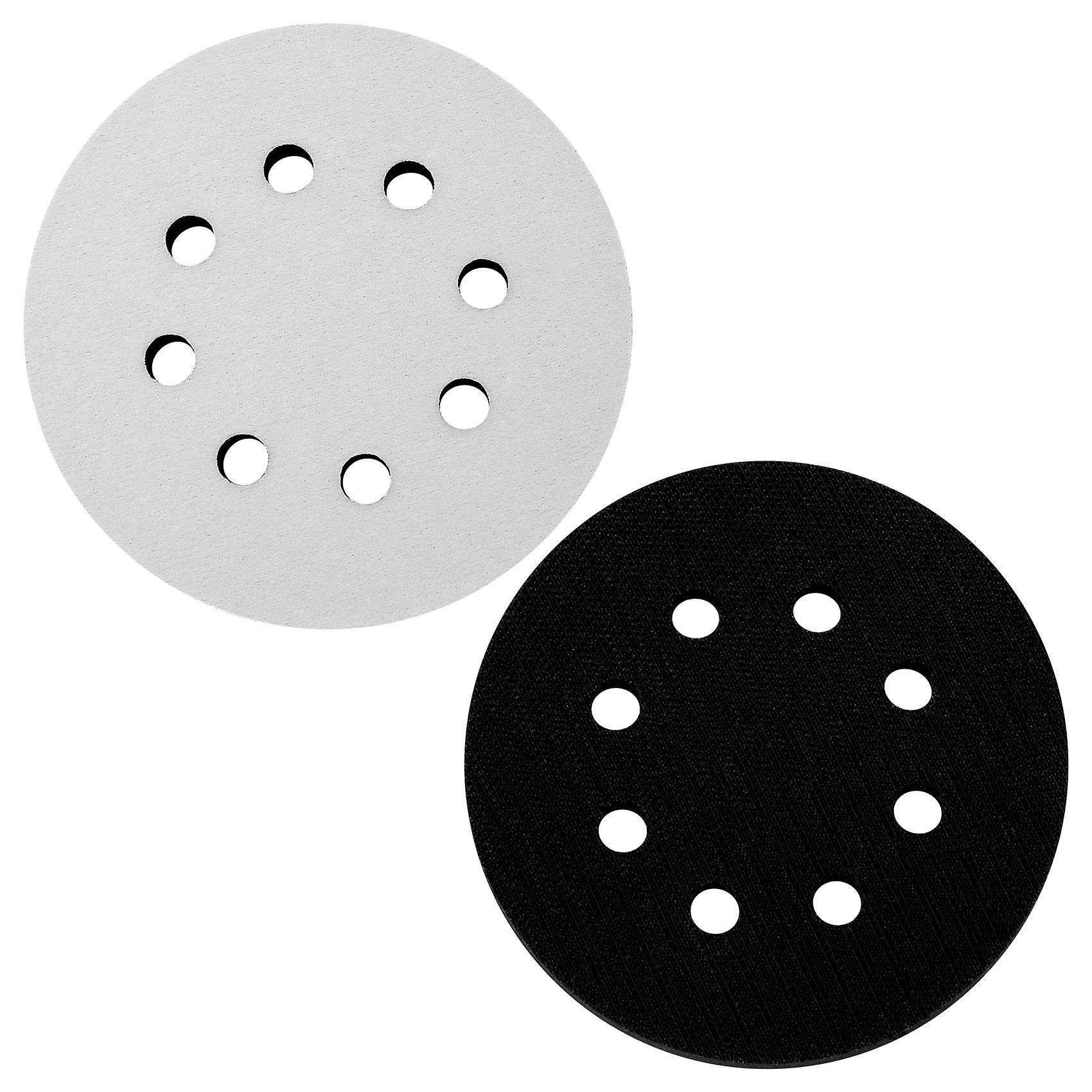 2PCS 5 Inch(125Mm) 8-Hole Soft Sponge Interface Pad for Sanding Pads and and Loop Sanding Discs for