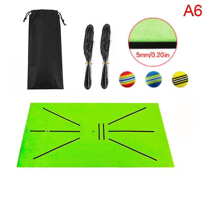 Golf Swing Mat Hitting Batting Direction Mark Trace Indoor Home Practice Ball
