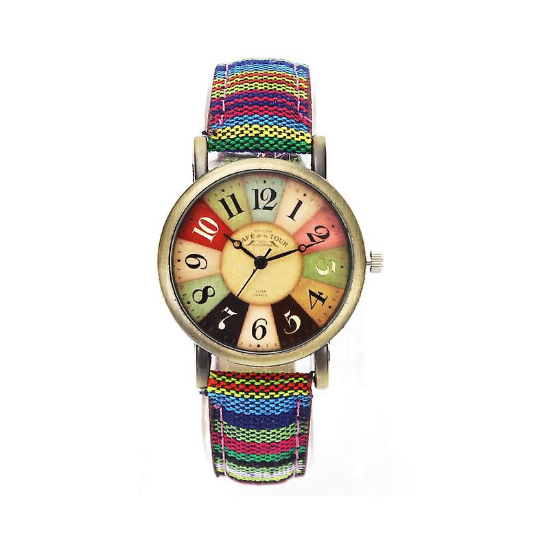 Veile Studios Retro Rainbow Pattern Unisex Watches