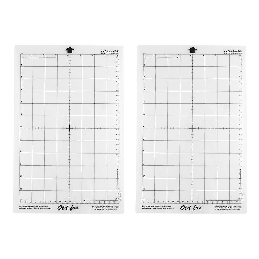 6pcs Replacement Cutting Mat Adhesive Mat With Measuring Grid 8 By 12-inch