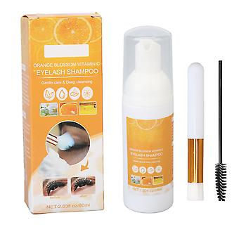 60ml Wimpernverlängerung Shampoo Weicher Schaum Rutschfest Feuchtigkeitsspendendes Mildes Wimpernreiniger Shampoo