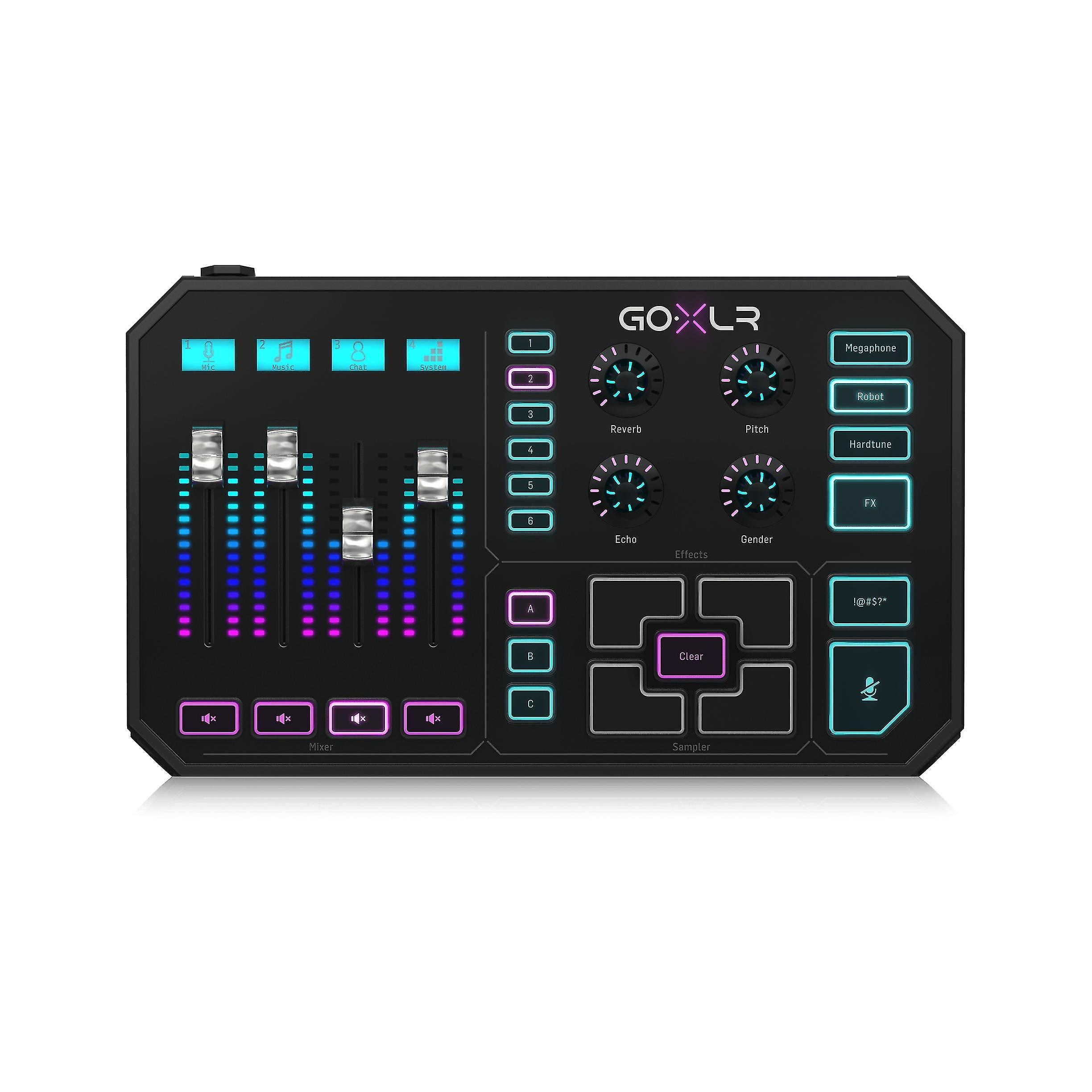 Tc Helicon Go Xlr Professional Mixer Computer Sound Card With 4-channel Mixer For Super-fast Usb O Mixing