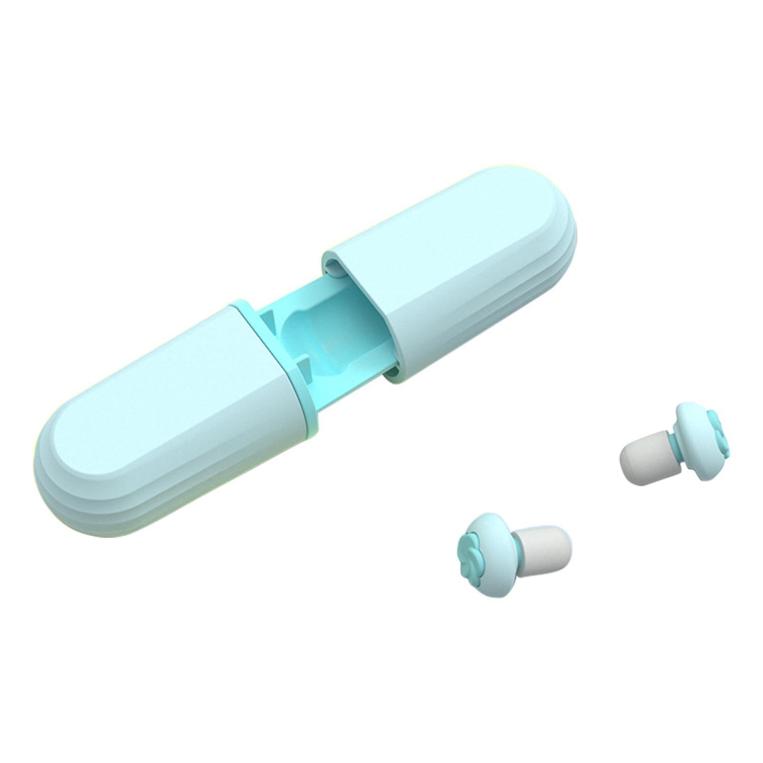 1 Set Ear Plugs Firm Wearing Sound Blocking Versatile Soft Silicone Ear Plugs for Home