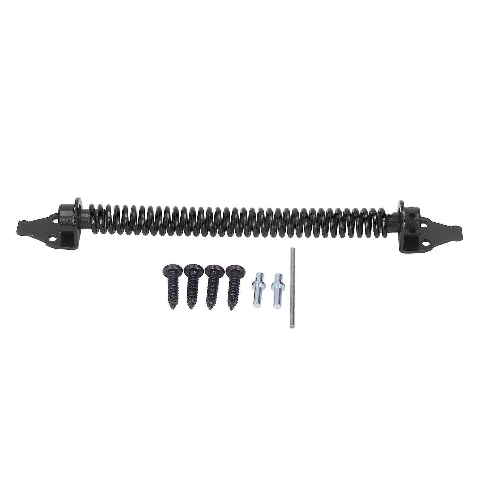 Touch Self Closing Gate Spring Self Closing Gate Door Spring Carbon Steel Electrophoresis Black Finish for Outdoor Villa Yard Fence