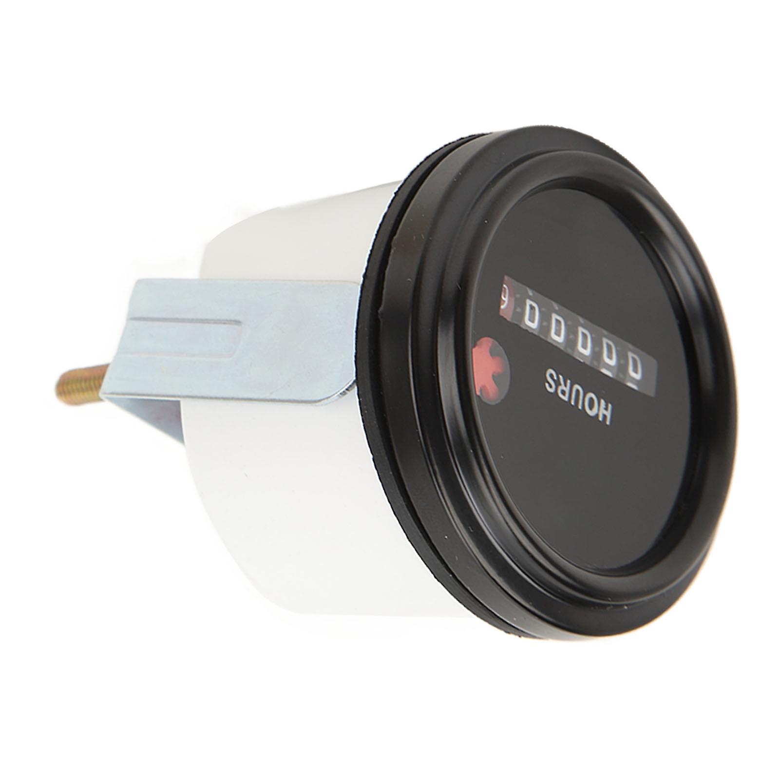 Hour Meter Accurate Timing Waterproof Transparent Cover 3035766 Generator Hourmeter for Cummins Engine DC6‑80V 