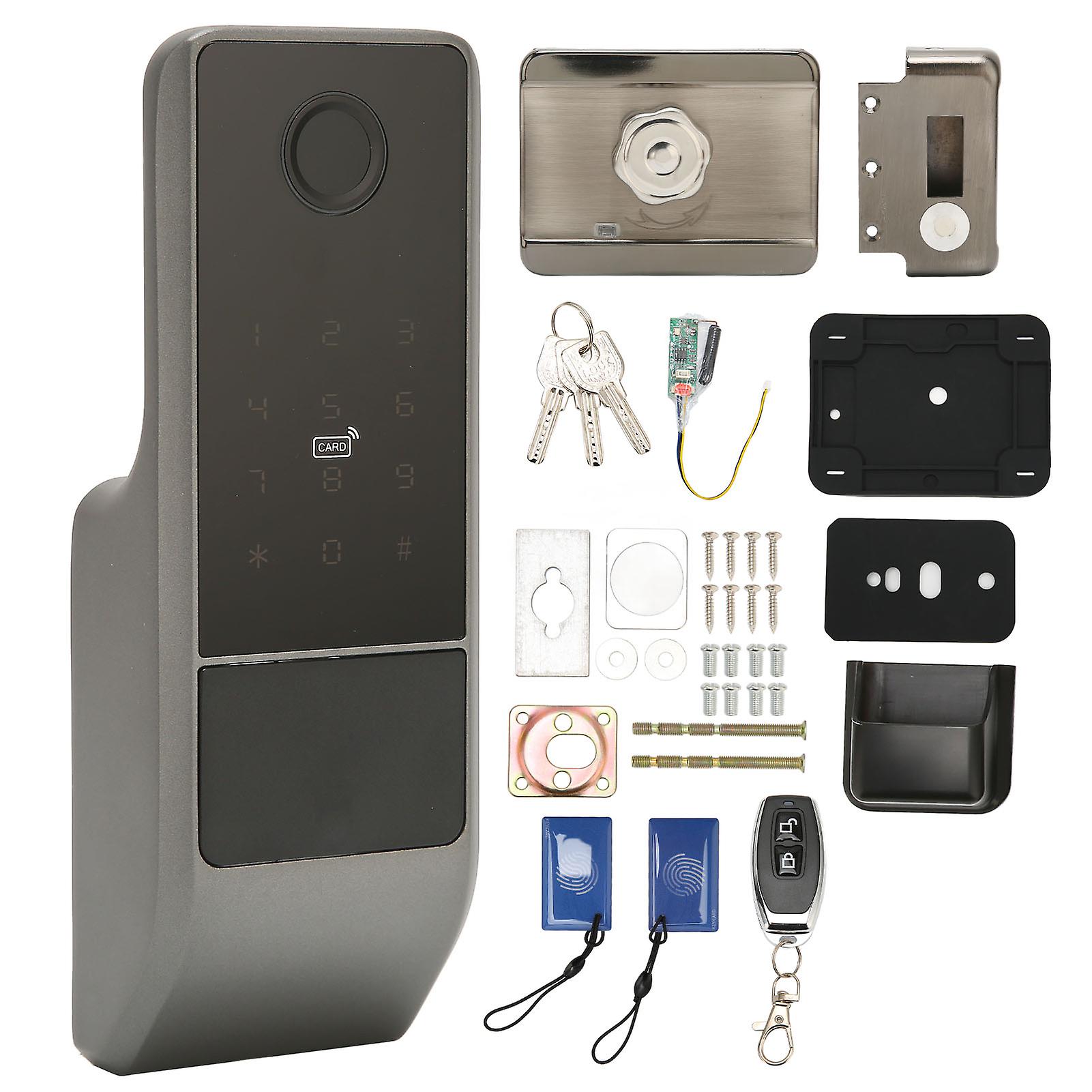 Smart Fingerprint Door Lock Keyless Entry Keypad Biometric Passcode Code Door Lock Remote Control Unlock