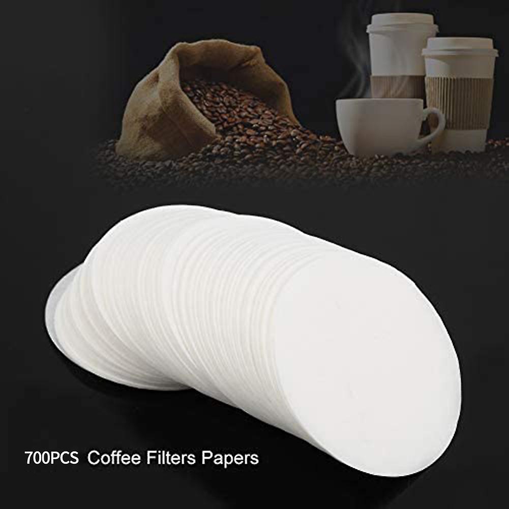 700PCS Unbleached Paper Coffee Filter Round Replacement Coffee Filters
