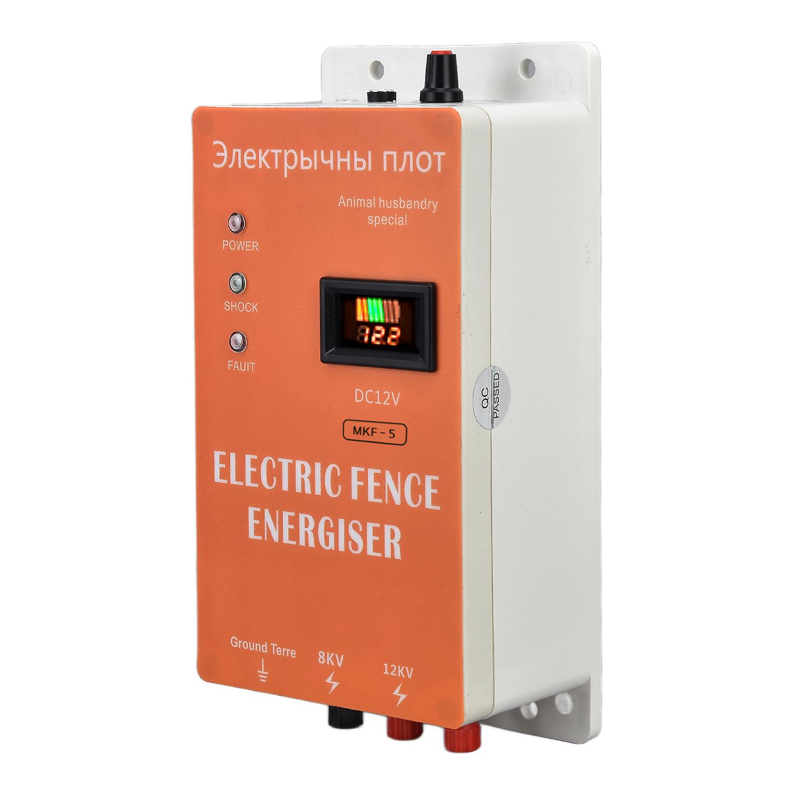 Animal Pulse Electric Fence High Voltage Host Electronic Fence Alarm Controller 100‑240VUS Plug 