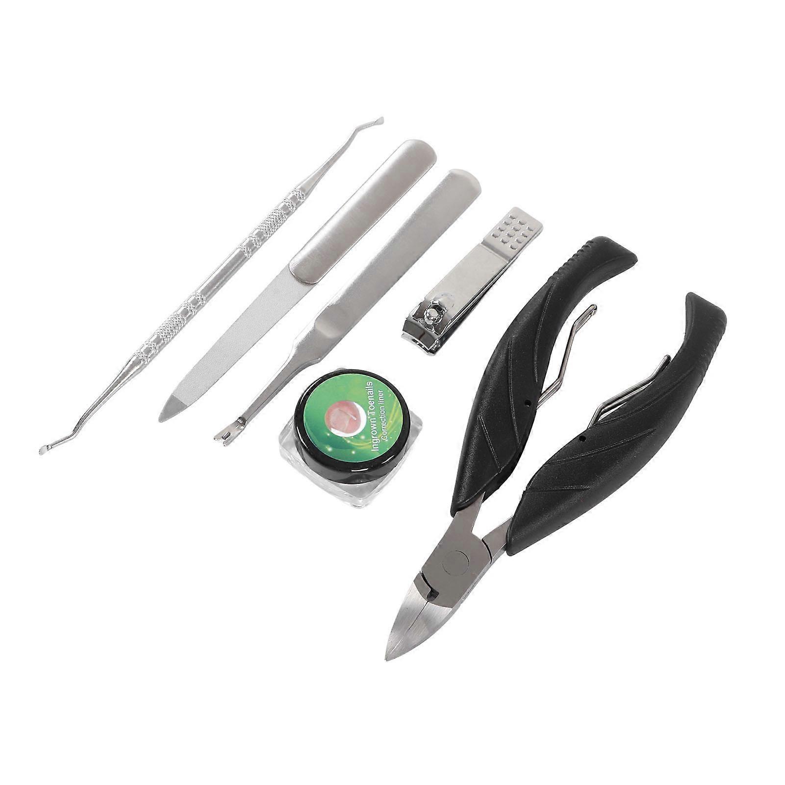 Ingrown Toenail Treatment Kit 50pcs Toenail Corrector Strips with File Lifter Ingrown Toenail Tool Kit 