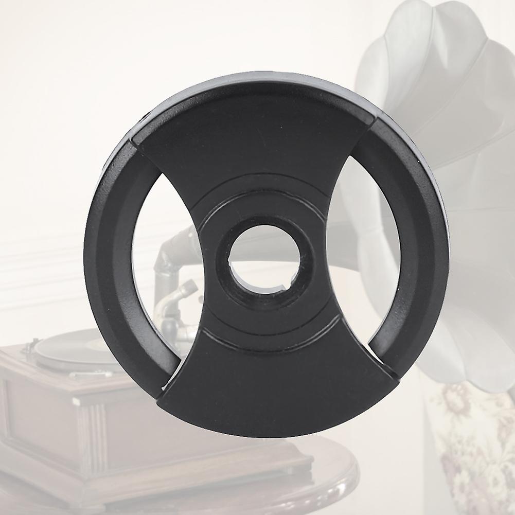 5Pcs Black Plastic Record Adapters 38mm x 7mm Vinyl Player