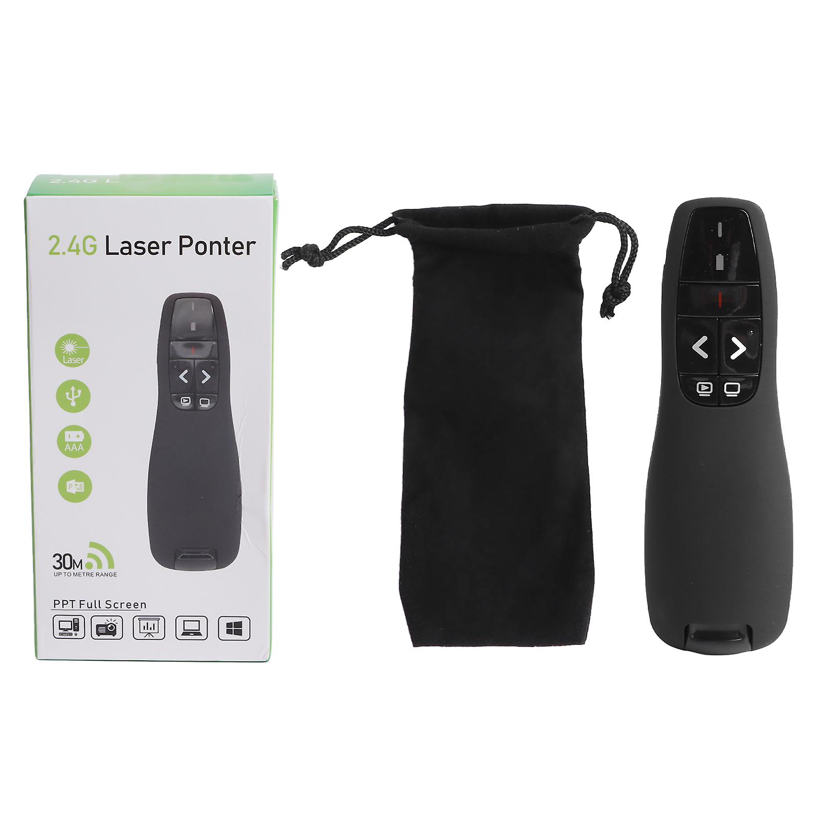 2.4GHz USB Wireless Presenter Remote with Long Control Range for PowerPoint Clicker Meeting Teaching Speech