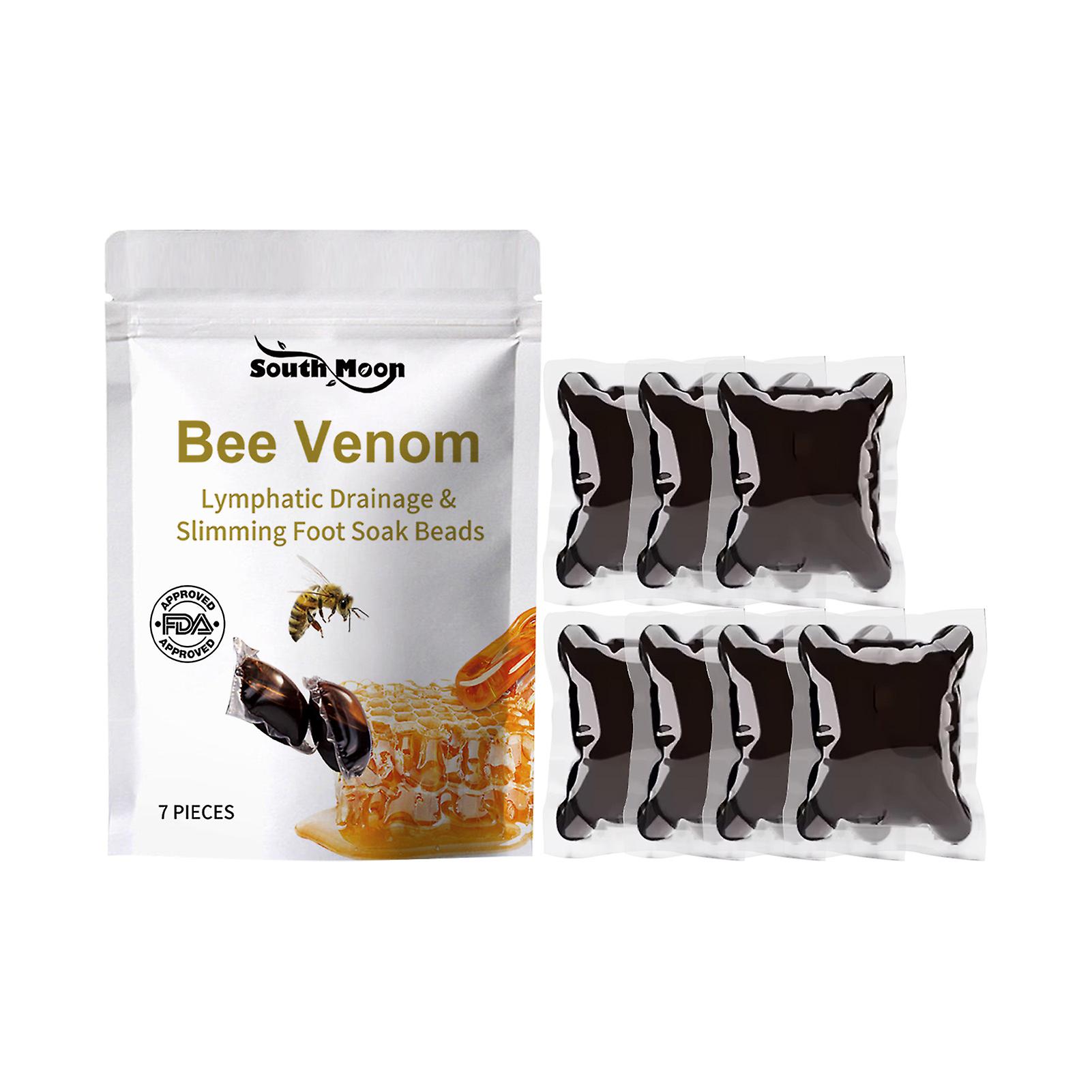 7pcs BeeVenom Pied Tremper Gel Perles Set Soulager la fatigue physique Perles de bain de pieds pour les soins du corps