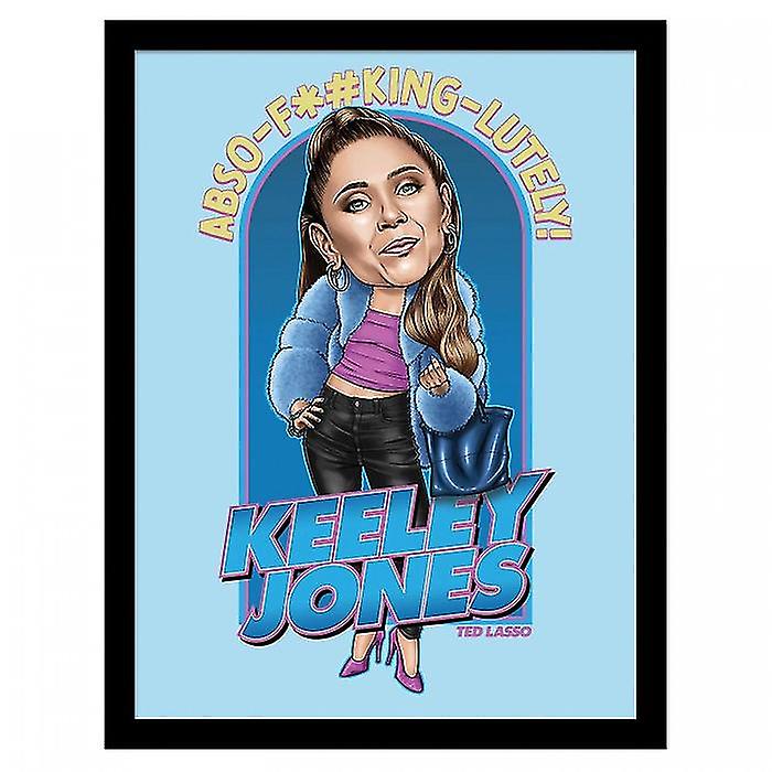 Ted Lasso Bobble Head Keeley Jones Framed Poster