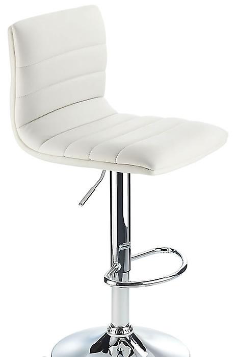 Vista Breakfast Bar Stool White Height Adjustable