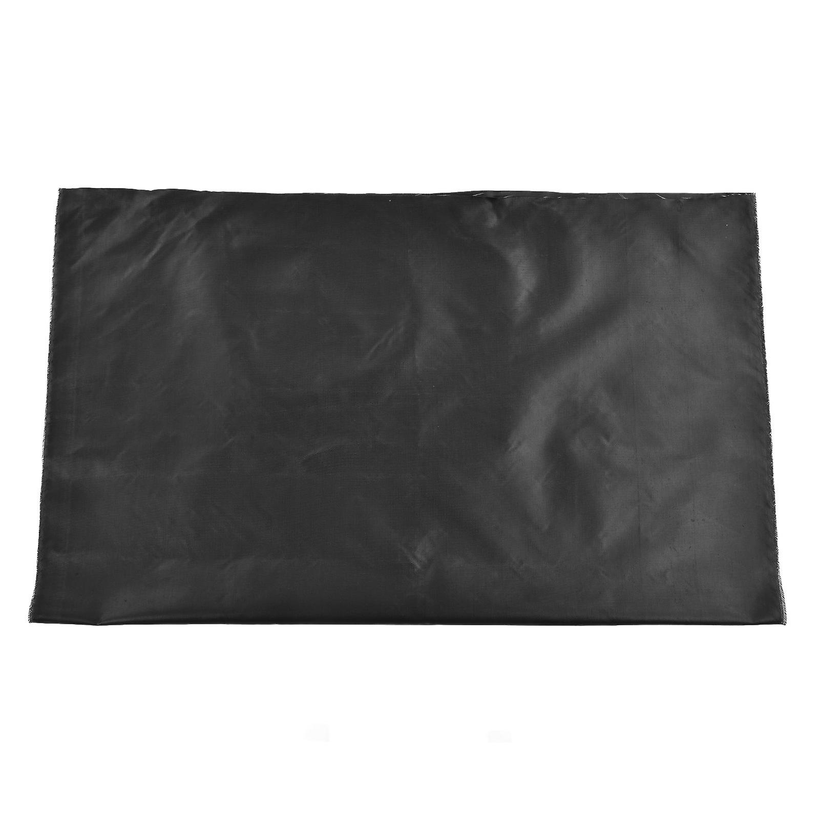 BBQ Mat Fireproof Foldable Reusable Protective Rectangular Black Grill Floor Pad for Picnic Camping