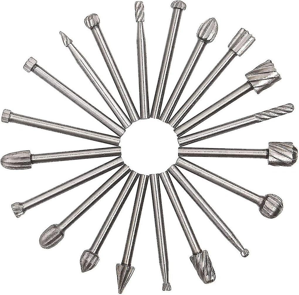 20 قطعة Hss نتوءات الروتاري ، لدغ الماس ، نتوء الخشب مع عرقوب 3mm ل Dremel ، دريمل الملحقات الروتار