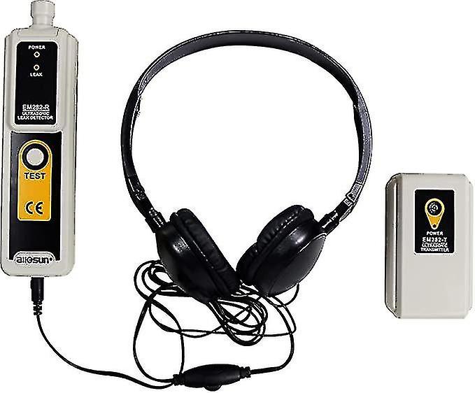 超音波リークディテクター&トランスミッターファインダー40khz空気ガス水ダスト漏れ圧力ヘッドフォンガス液体漏れモニターアクセサリーキット-B7