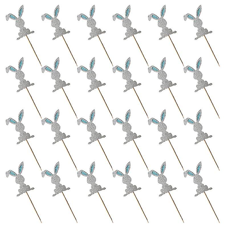48pcs Rabbit Cupcake Picks