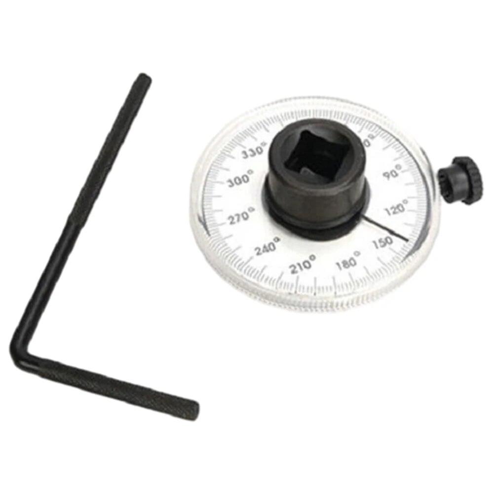1/2 Inch Drive Torque Angle Gauge Adjustable Car Repair Hand Garage Tool Set Rotation Measure Tool Rotation Measurer Hand Tool
