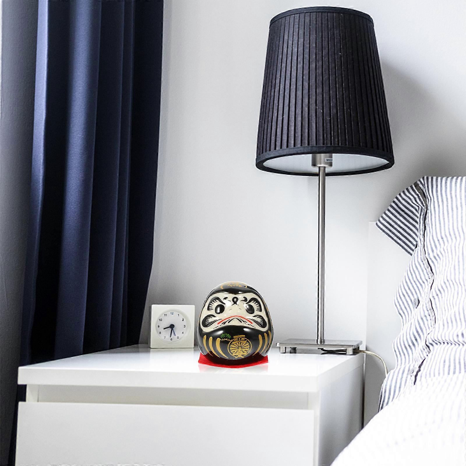 Alipis Poupées Japonaises Daruma En Céramique - Mini Figurines De Collection Daruma - Porte-bonheur - Jouets Pour Cadeaux - Décoration De La Maison Et De La Voiture