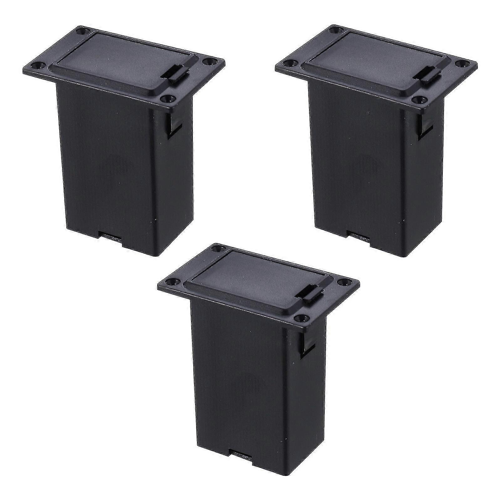 3 Pcs Pickup Box 9v Guitar And Active Pick Up Case H