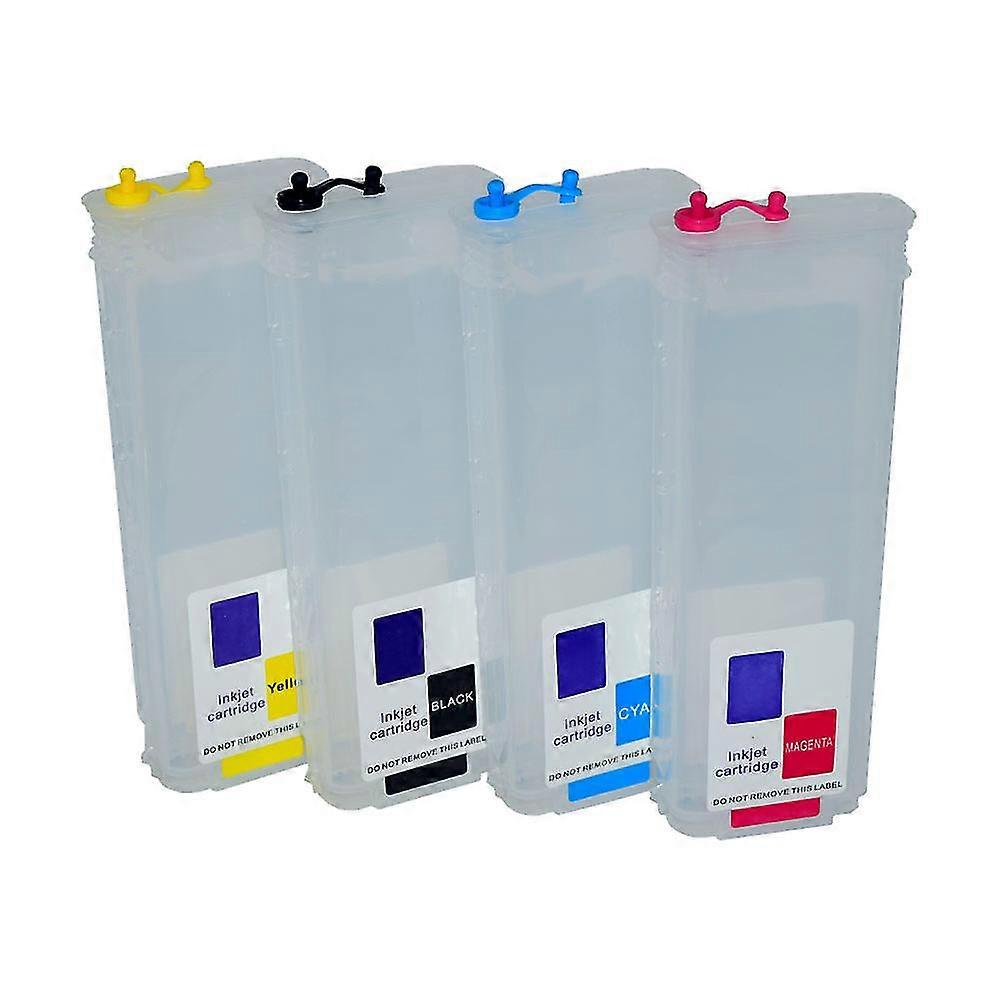 hg 2Sets 4 Colors 10 82 280ML Refillable Ink Cartridge With Arc Chips For HP Designjet 500 510 800 800ps HP510 HP500 HP800 Plotters