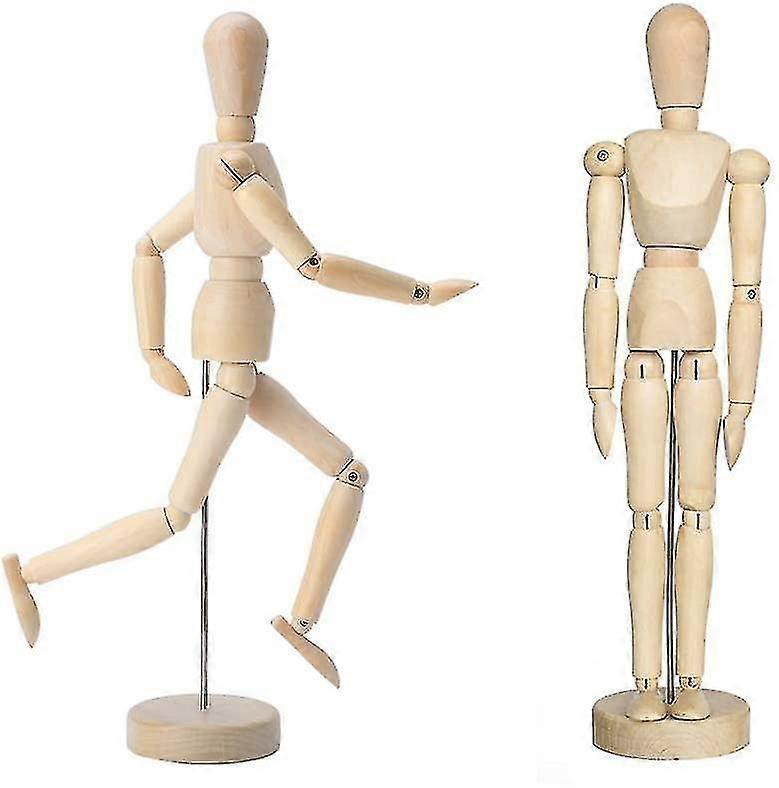 Poupée En Bois,Poupée Articulée De 20 Cm,Poupée Mobile Pour Le Dessin