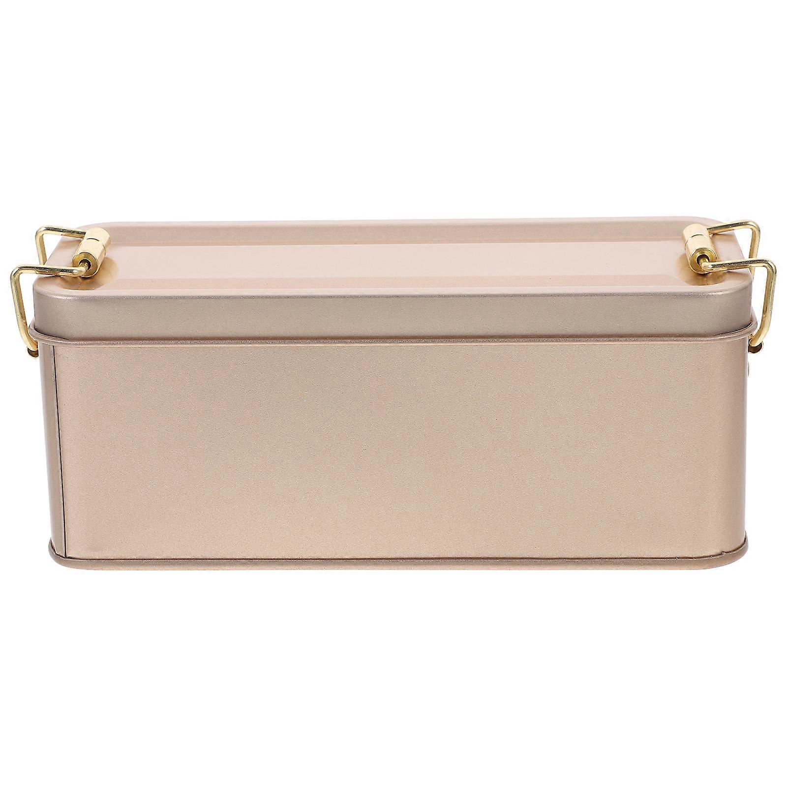 Tinplate Candy Storage Box Cookie Packing Box Candy Storage Containers With Lid