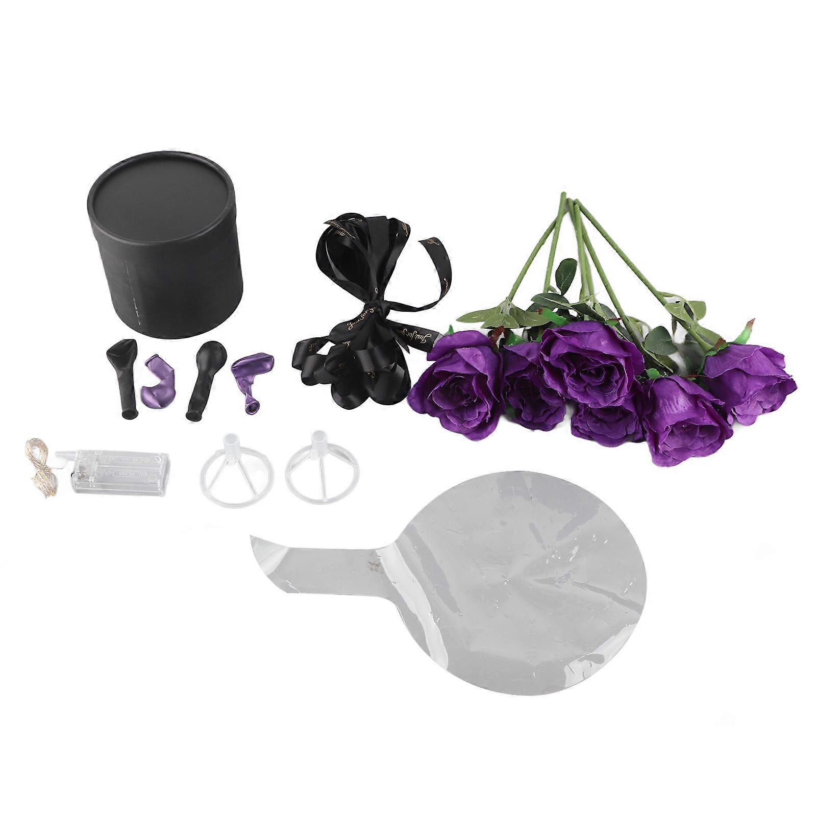 זר ורדים פרח חיבוק דלי DIY בלוני וידוי סט זר ורדים