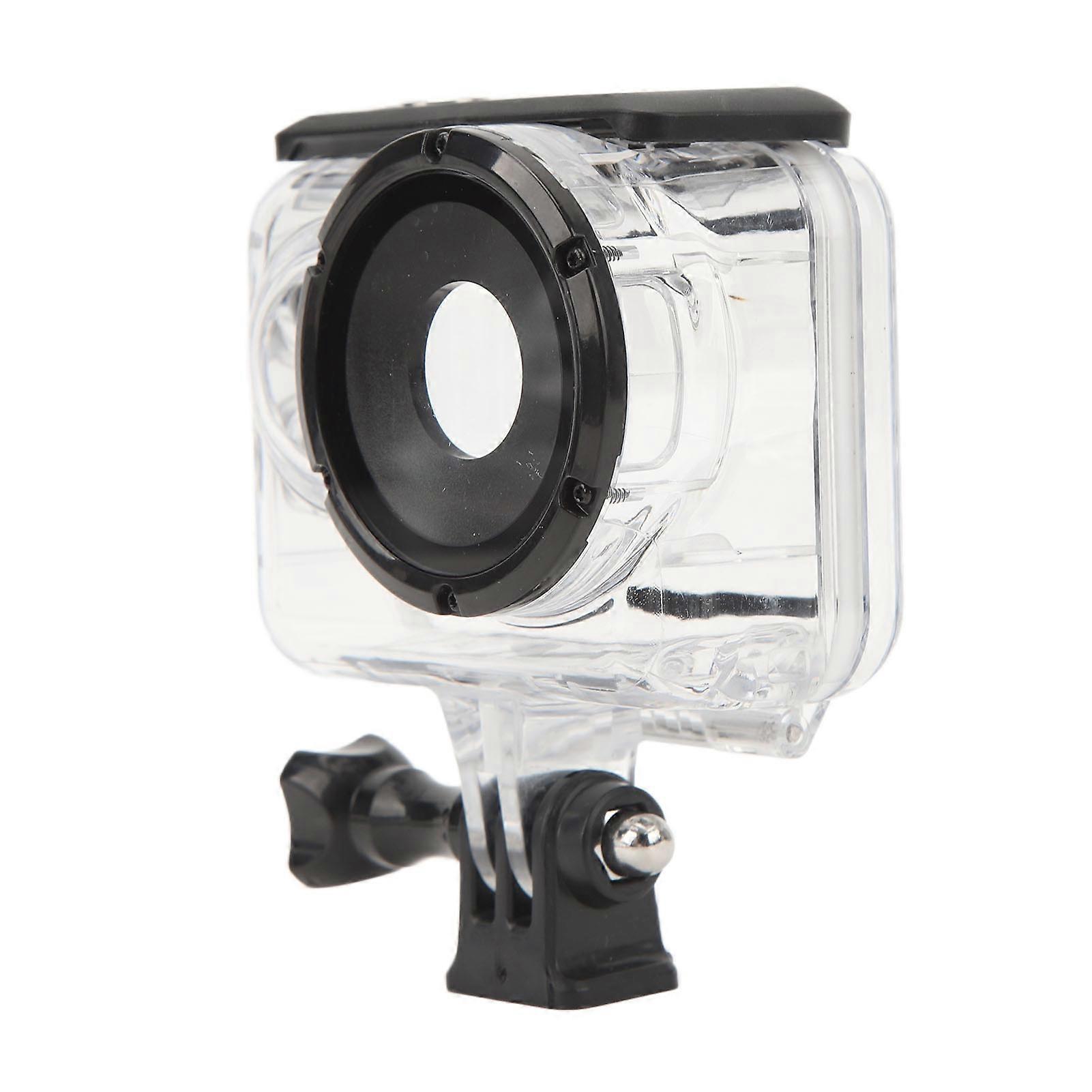 Action Camera Waterproof Housing 197ft Depth Protection Camera Diving Case with Prevent Fog Sheet for Insta360 Go3 