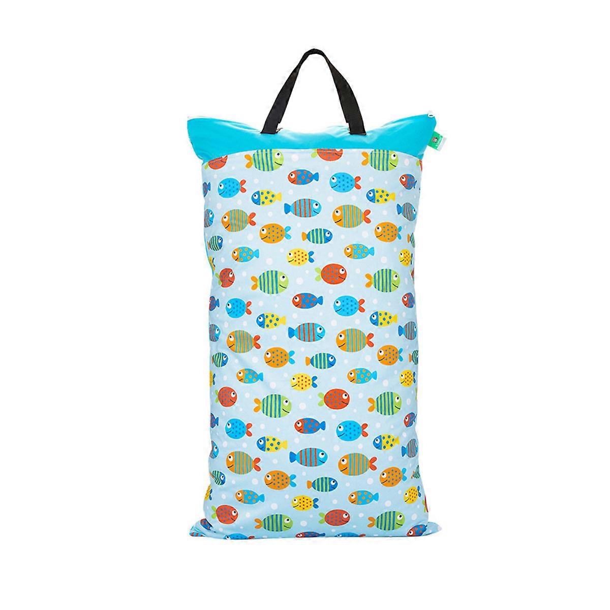 1 kpl Uudelleenkäytettävä riippuva vauvanvaippa vedenpitävä kuiva ja märkä pussi (osa K)