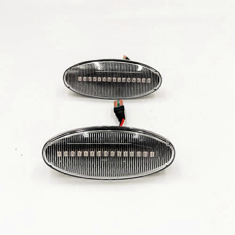 2Pcs LED Dynamic Side Marker Turn Signal Light Lamp for Nissan Navara D22 NP300 1998-2005 Datsun Frontier Fiera PickUp Terrano
