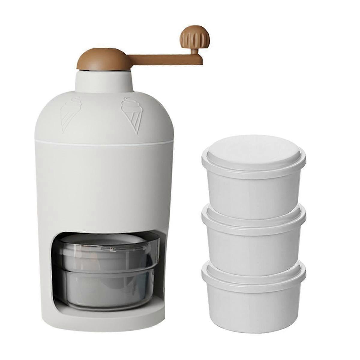 Manual Ice Crusher Rotary Ice Crusher Shaved Ice Maker Household Portable Ice Machine Hand Crank Ic