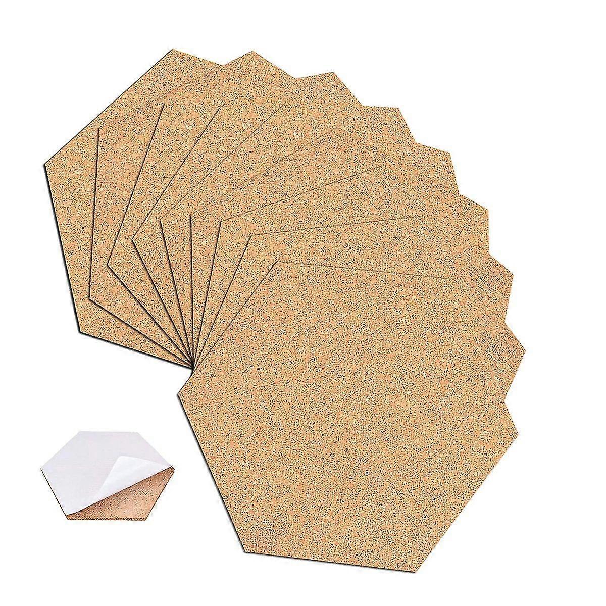 self-adhesive cork coasters,cork mats cork backing sheets(60,hexagon)