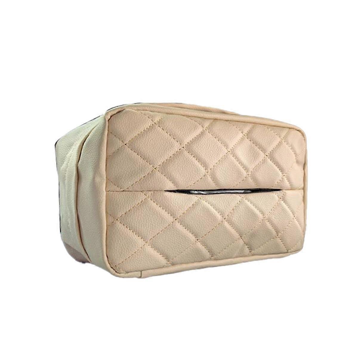 Car Tissue Holder, Tissues Box Cover for Car Backseat, Perfect for Organization and Daily Use (Beig