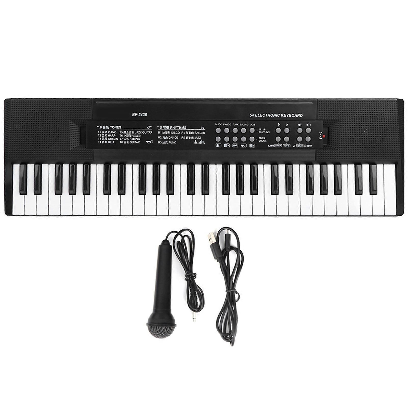 Electronic Organ Microphone and Recording Function 54Key Piano Keyboard BF5438