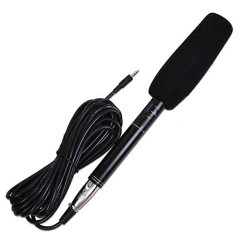 Conference Interview Microphone Condenser Microphone Interview Recording Vlog Live Mic Super-cardioid for DSLR