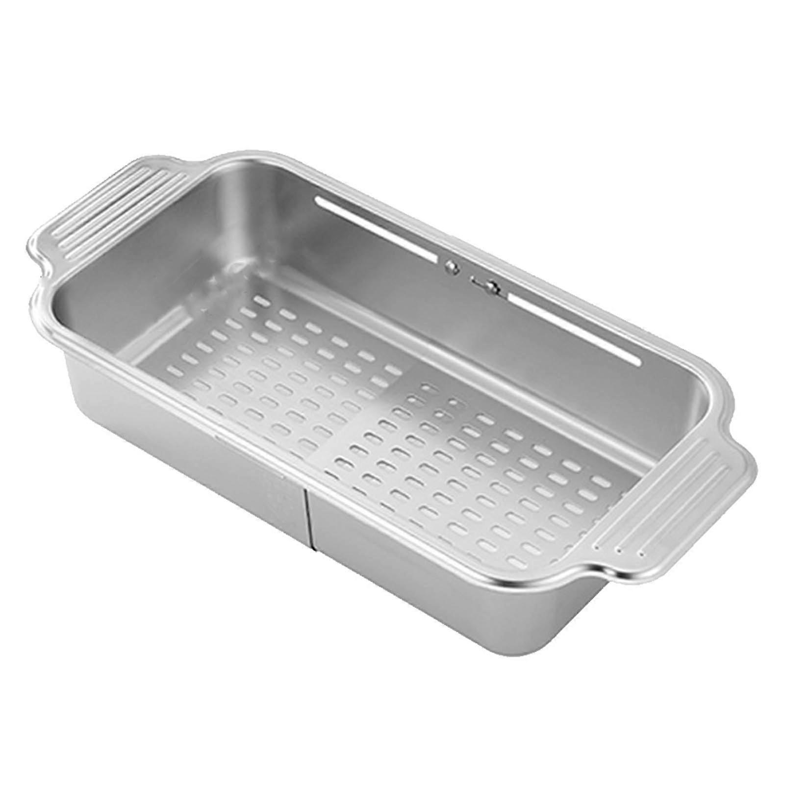 Over The Sink Strainer Collapsible Compact Size Durable Dishes Dryer Baskets to Wash Vegetables and Fruits