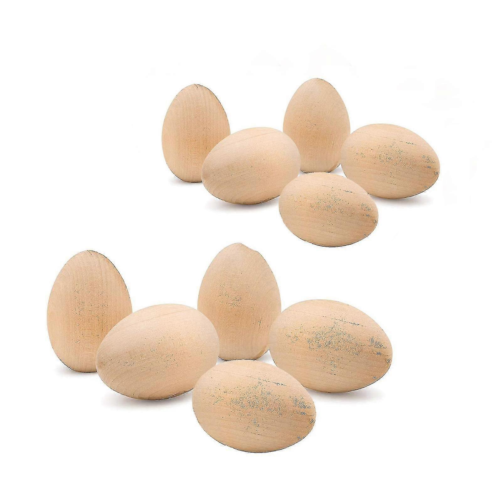 Diy Painted Easter Wooden Eggs, Display, peut être peint et décoré à tout moment, petit, moyen, 20pcs
