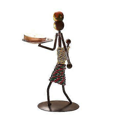 African Figurine Candle Holder